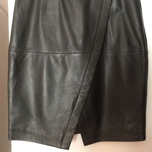 Halogen Genuine Leather Skirt - size 4P